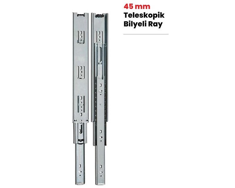 45mm DOUBLE OPENING TELESCOPIC RAIL (Coated)