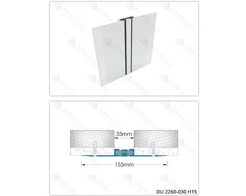 Surface Mounted Wall Ceilling Profiles For 3cm Gaps DU 2260-030