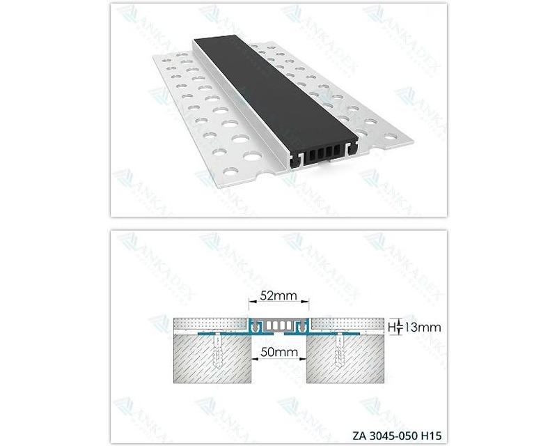 Flush Mounted Floor Profiles For 5cm Gaps ZA 3045-050