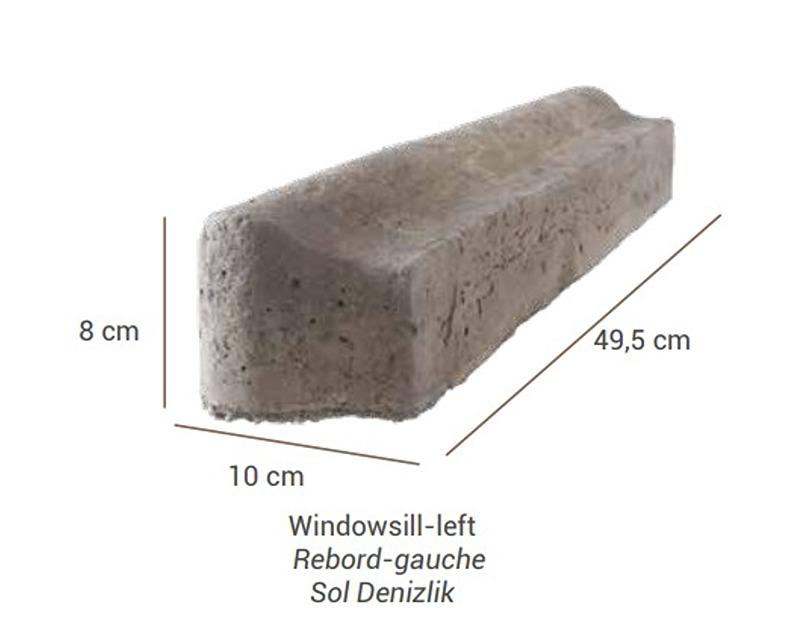 Left Windowsill Stone/Trim & Accessory