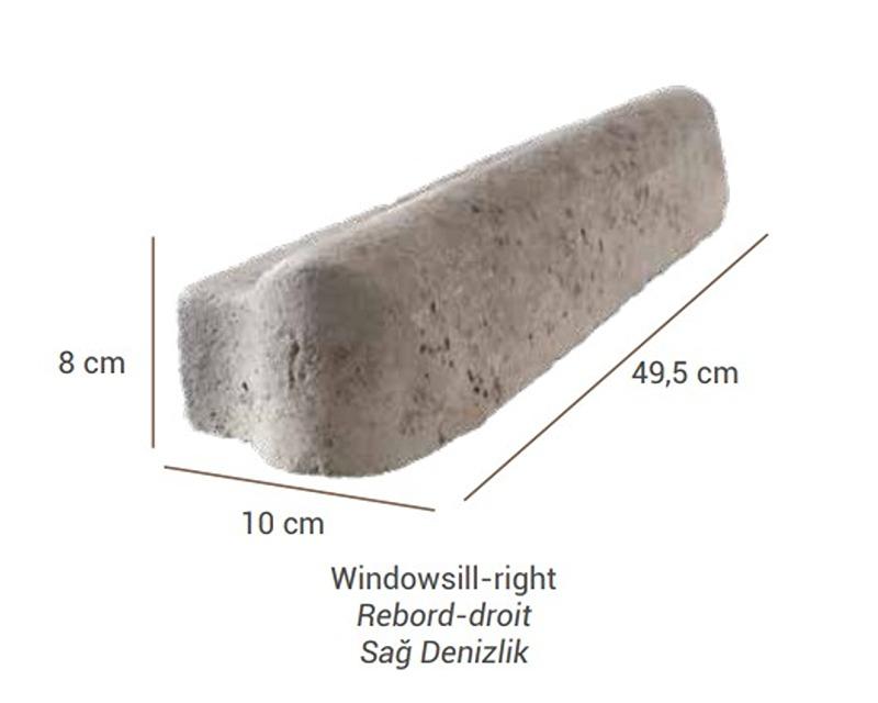 Right Windowsill Stone/Trim & Accessory