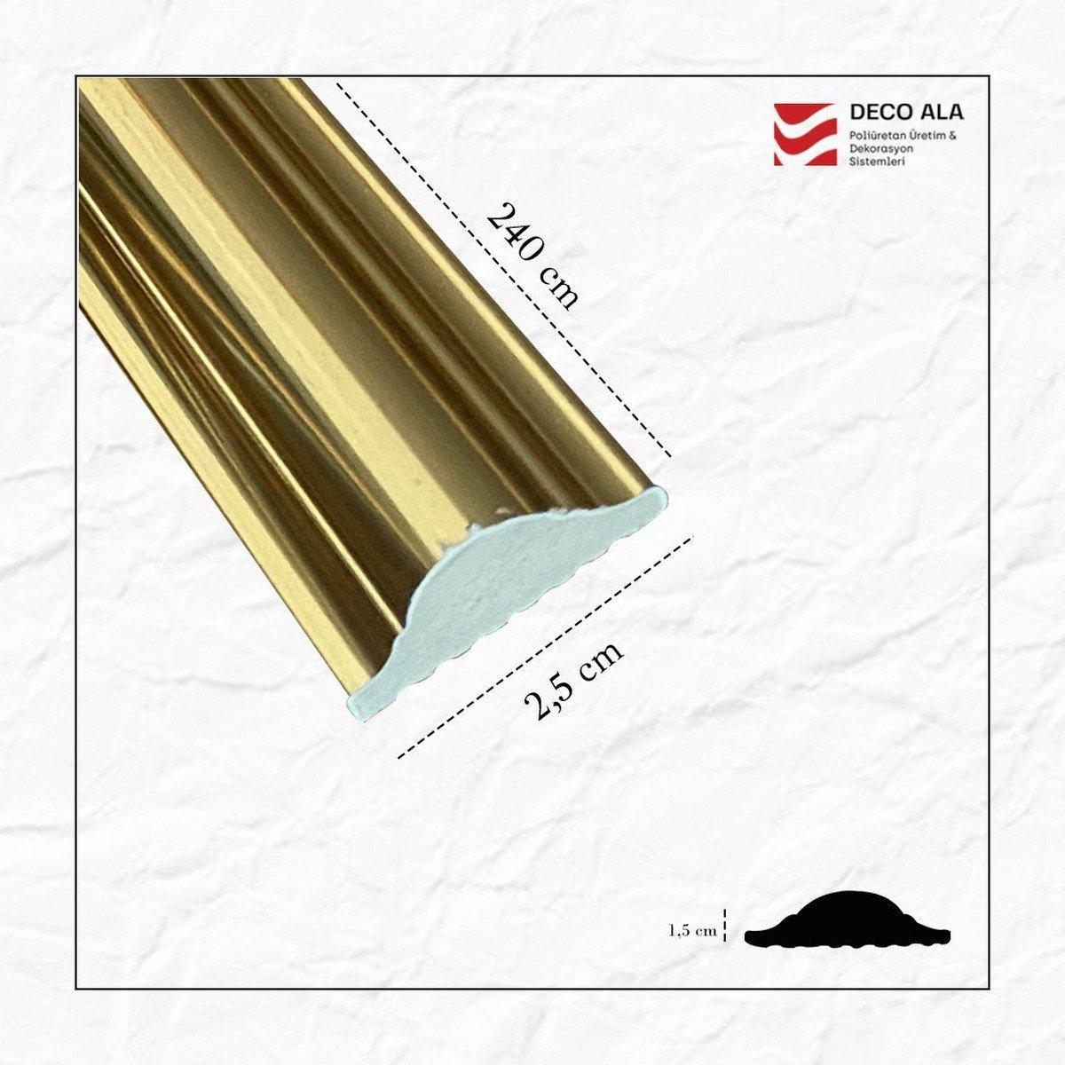 2.5 cm Gold Profile