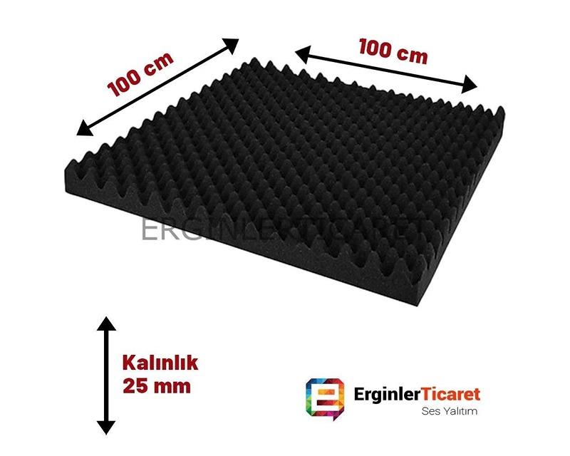 Acoustic Egg Sponge Fireproof (25 mm 100x100 cm)