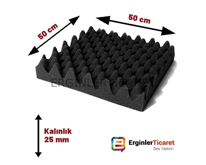 Acoustic Egg Sponge Fireproof (25 mm 50x50 cm)