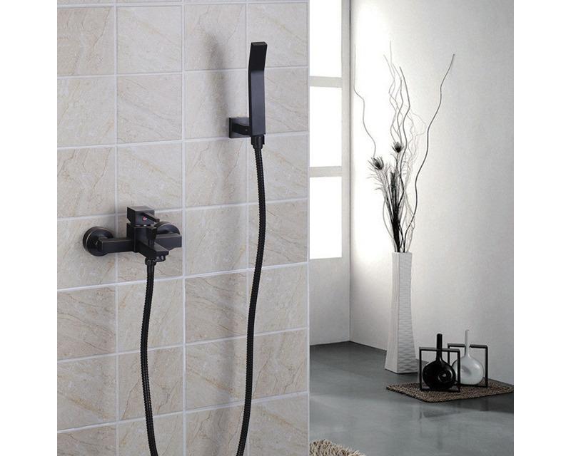 Petrol Black Shower Set DS24