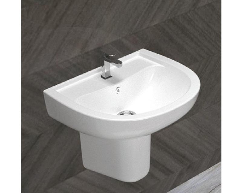 ALIZE WASHBASIN60 CM + HALF PEDESTAL