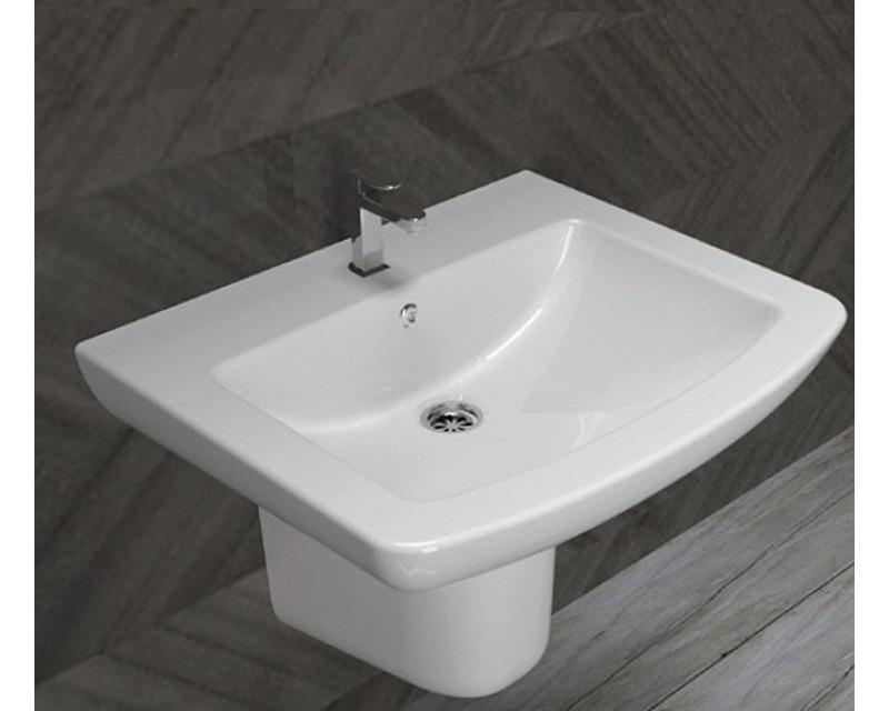 PLAZA WASHBASIN 60 CM + HALF PEDESTAL